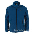 Dunkelblaue Fleecejacke aus 100% Polyester